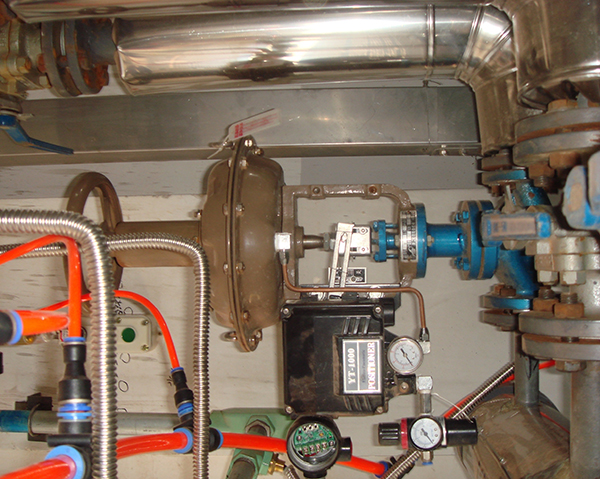 ZMBQ AX氣動三通分流/合流調(diào)節(jié)閥應用現(xiàn)場